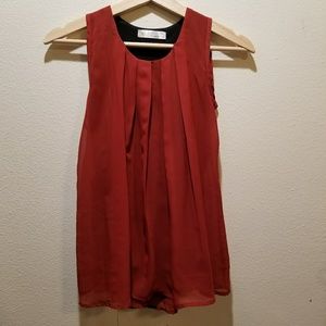 Reddish brown blouse